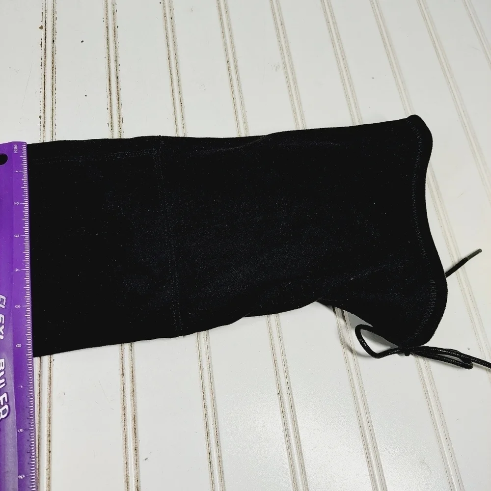 NEW Charles David Gammon Black Textule Block Heel Over-The-Knee Boots M313